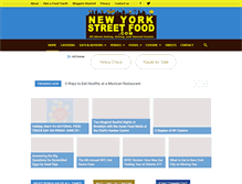 Tablet Screenshot of newyorkstreetfood.com
